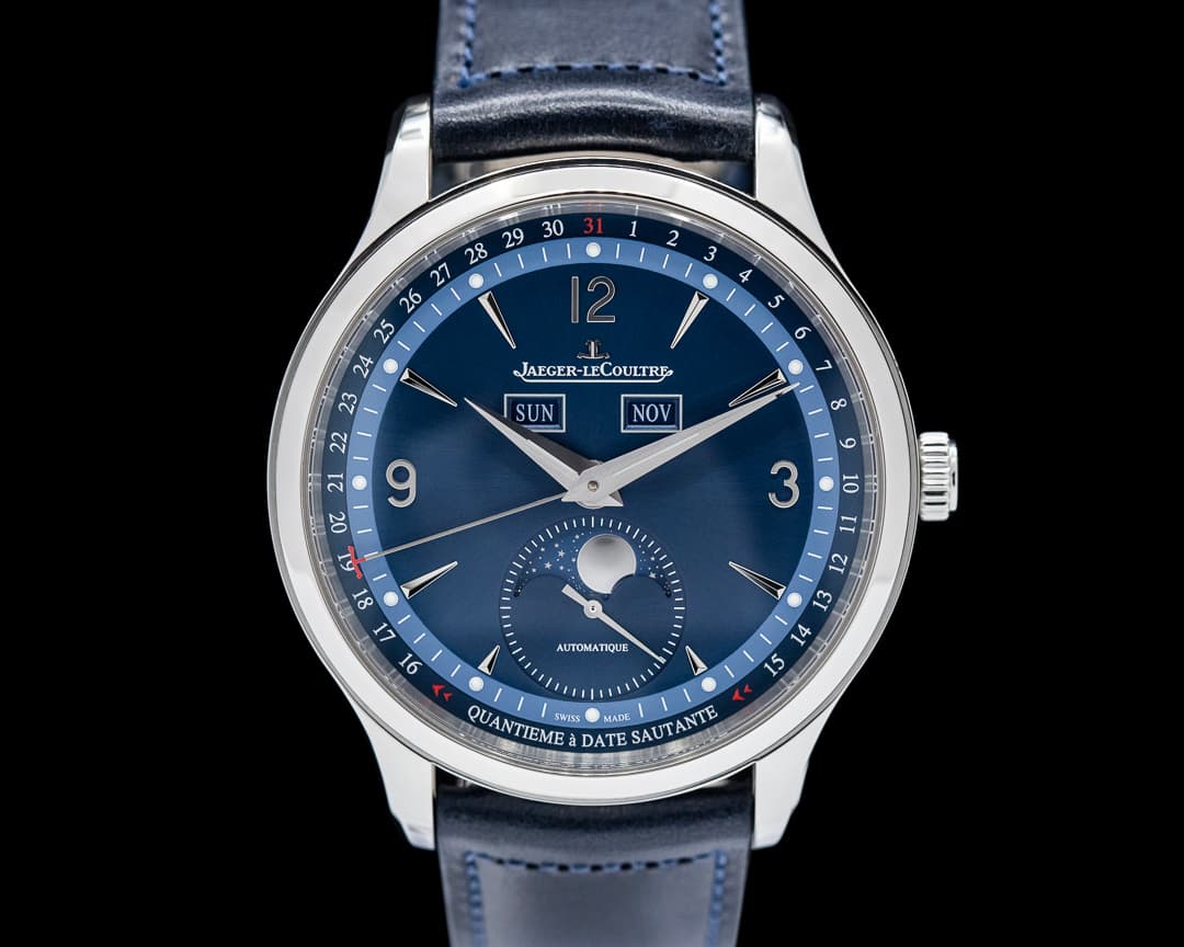Jaeger LeCoultre Master Control Triple Calendar Limited Edition SS / Blue Dial