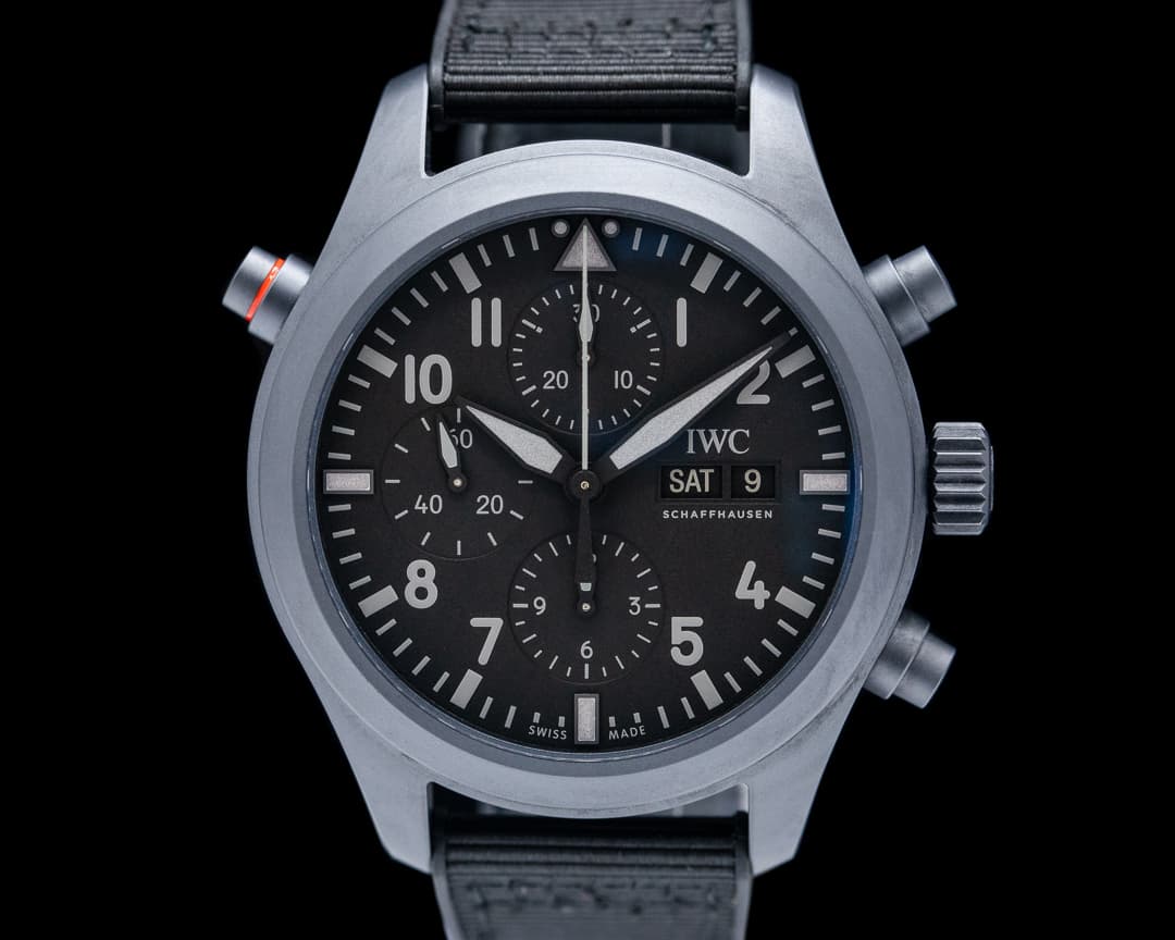 IWC Pilot Double Chronograph Top Gun Ceratanium