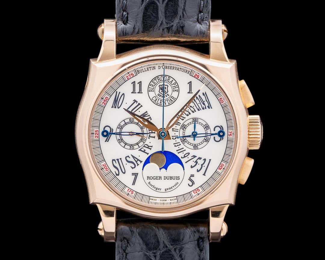 Roger Dubuis Sympathie S40 18K Rose Gold Double Retrograde Calendar Chronograph