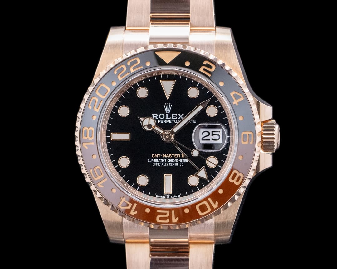 Rolex GMT Master II 126715 18K Everose Ceramic Root Beer