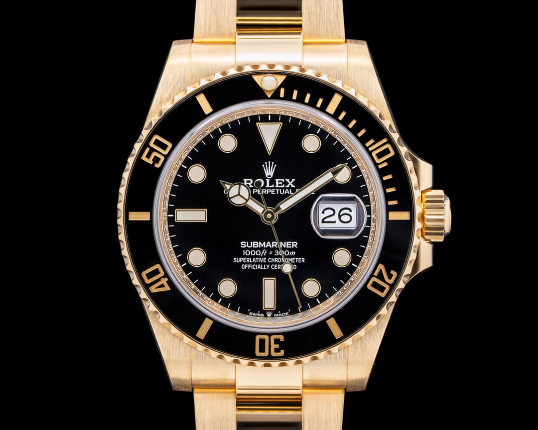 Rolex Submariner 126618 18K Yellow Gold Black Dial