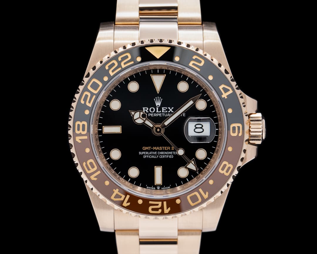 Rolex GMT Master II 126715 18K Everose Ceramic Root Beer