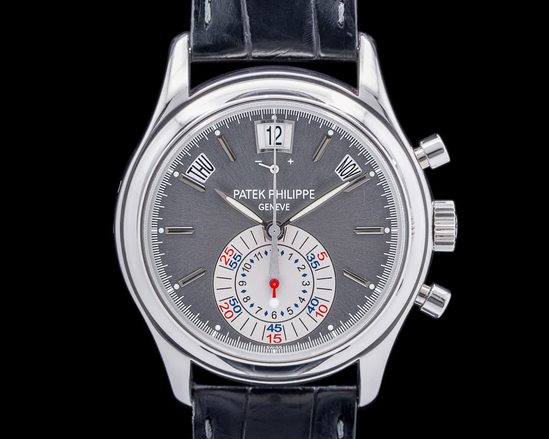 Patek Philippe Annual Calendar 5960P Chronograph Platinum Grey Dial