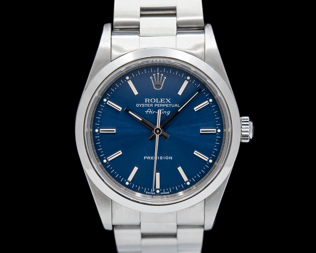 Rolex Air King 14000M Blue Dial SS