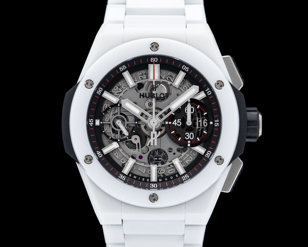 Hublot Big Bang White Ceramic Chronograph Skeleton Dial