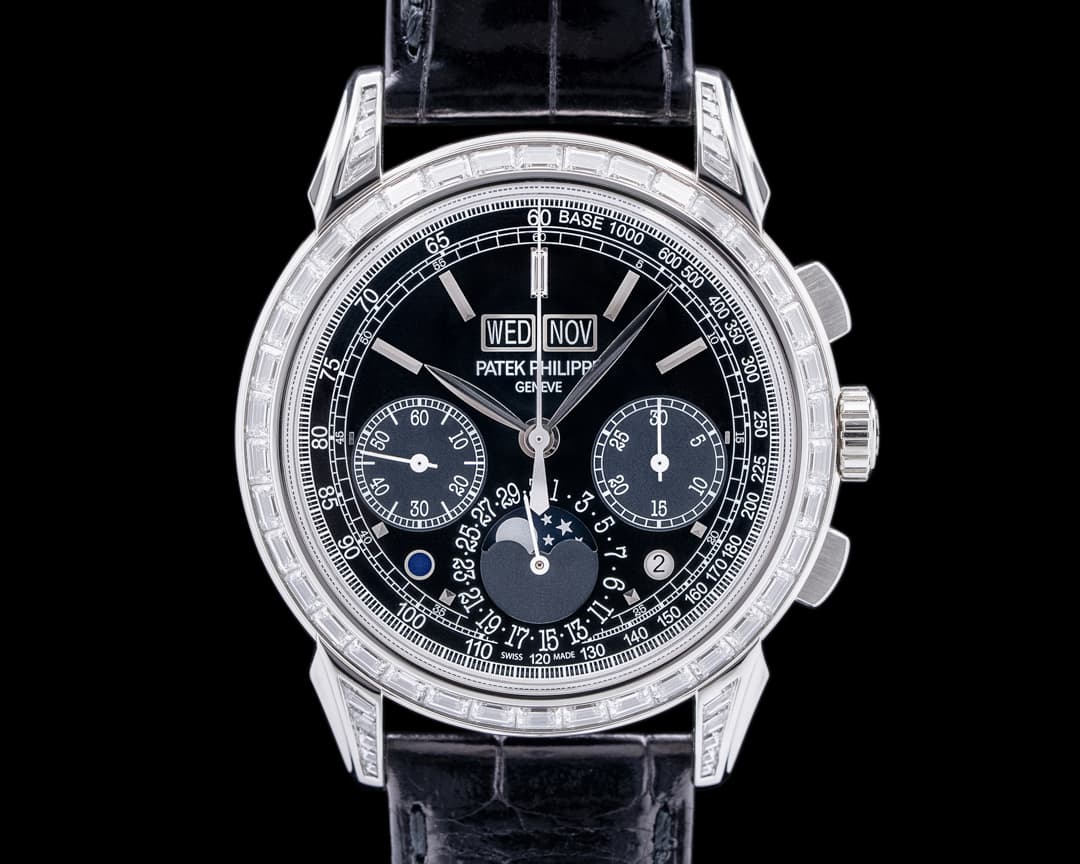 Patek Philippe 5271P Perpetual Calendar Chronograph Platinum Diamonds UNWORN