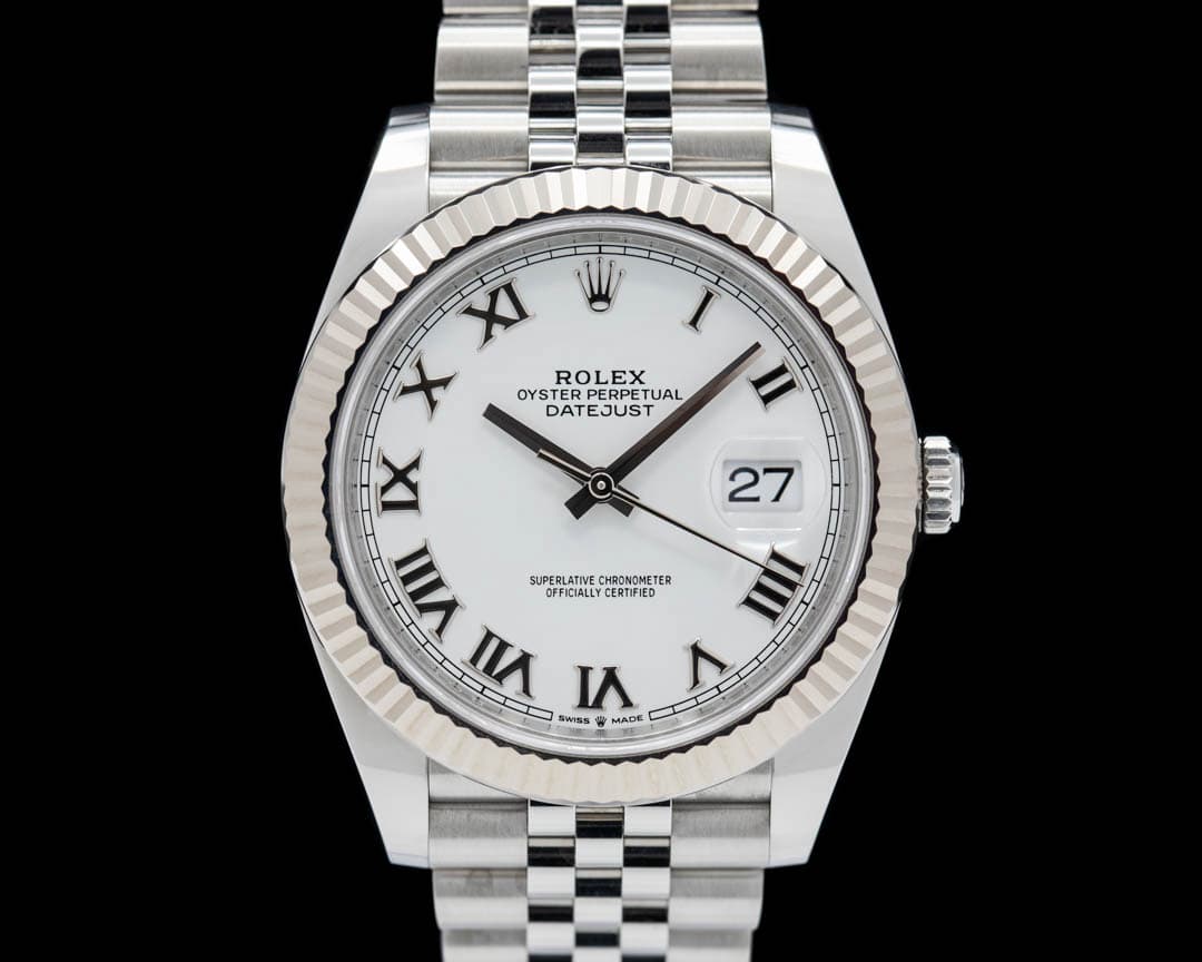 Rolex Datejust 41 Stainless Steel White Dial Jubilee
