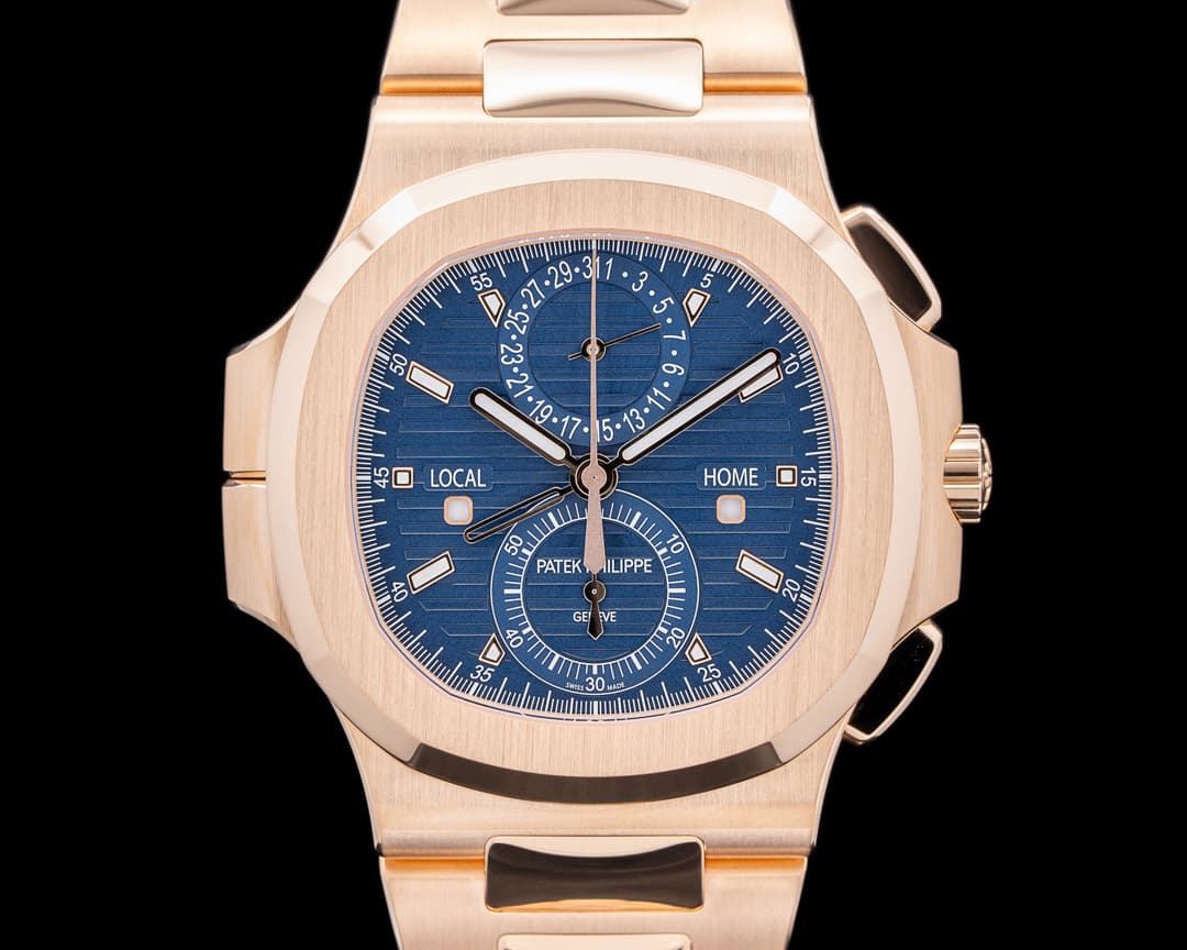 Patek Philippe Nautilus 5990/1R Travel Time Chronograph 18K Rose Gold UNWORN 2024