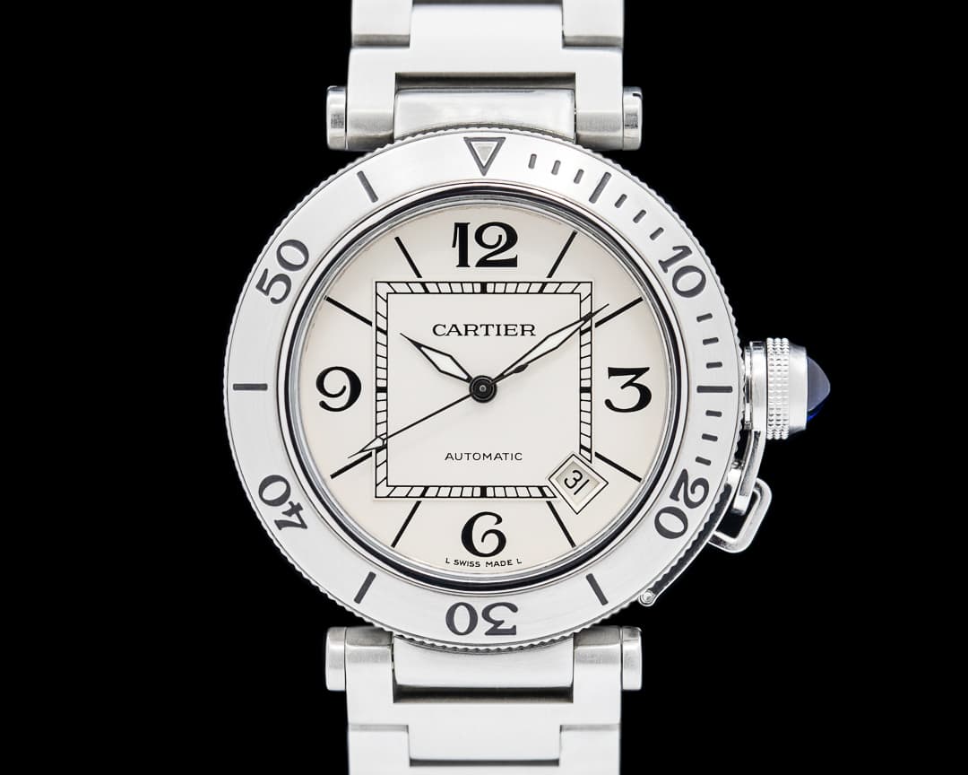 Cartier Pasha Seatimer Automatic SS Silver Dial