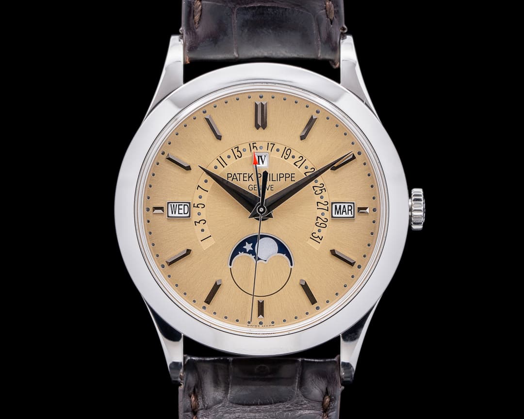 Patek Philippe Retrograde Perpetual Calendar Platinum Bronze Dial RARE