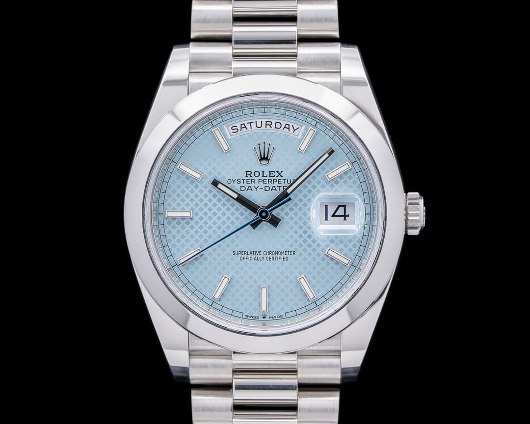 Rolex Day Date 228206 Platinum Blue Dial 40MM