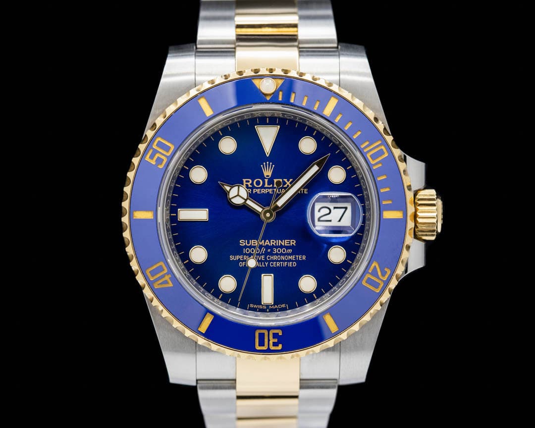Rolex Submariner 116613LB Ceramic Blue Dial 18K Gold / SS