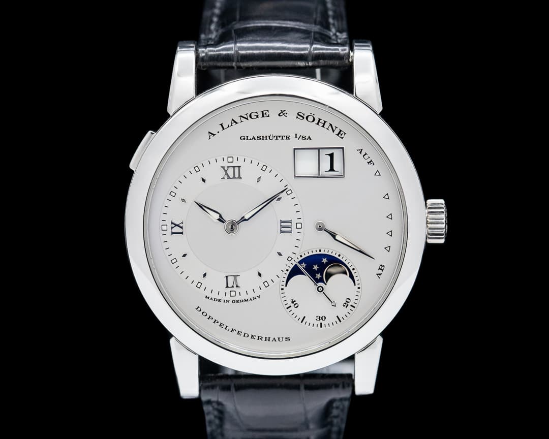 A. Lange and Sohne Lange 1 Moon 109.025 Platinum / Silver Dial