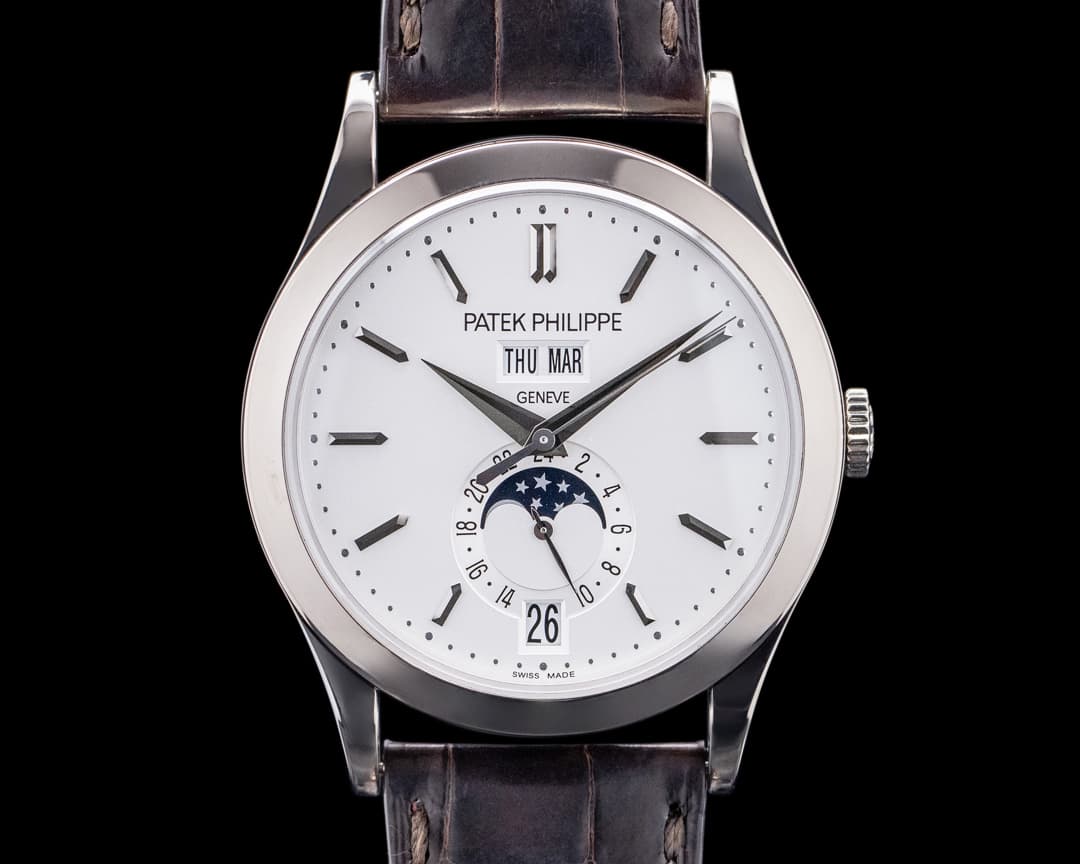 Patek Philippe Annual Calendar 5396G 18k White Gold Silver Dial