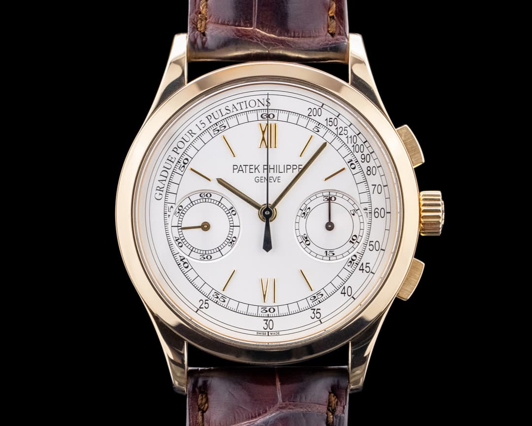 Patek Philippe Chronograph 5170J 18K Yellow Gold Silver Dial