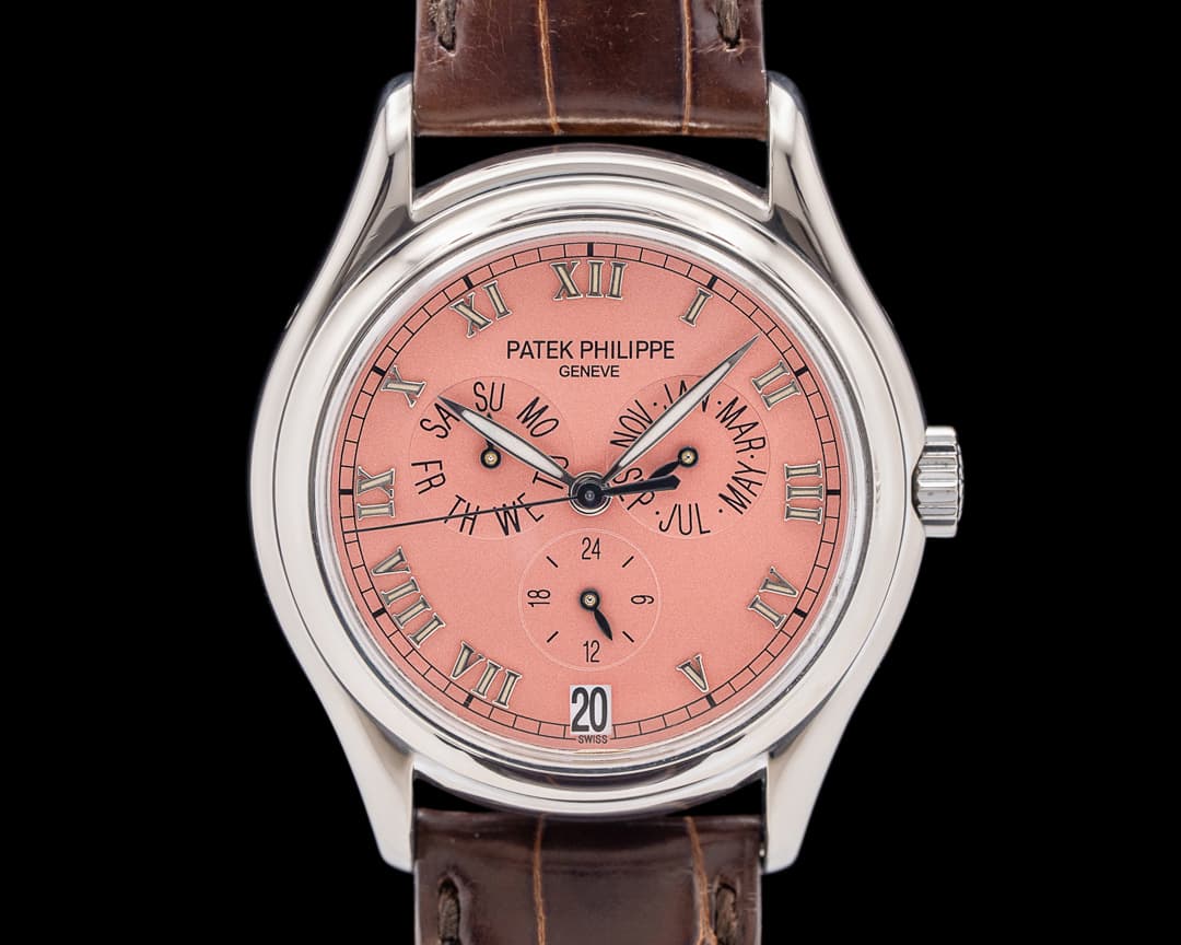 Patek Philippe Annual Calendar 18K White Gold Salmon Dial