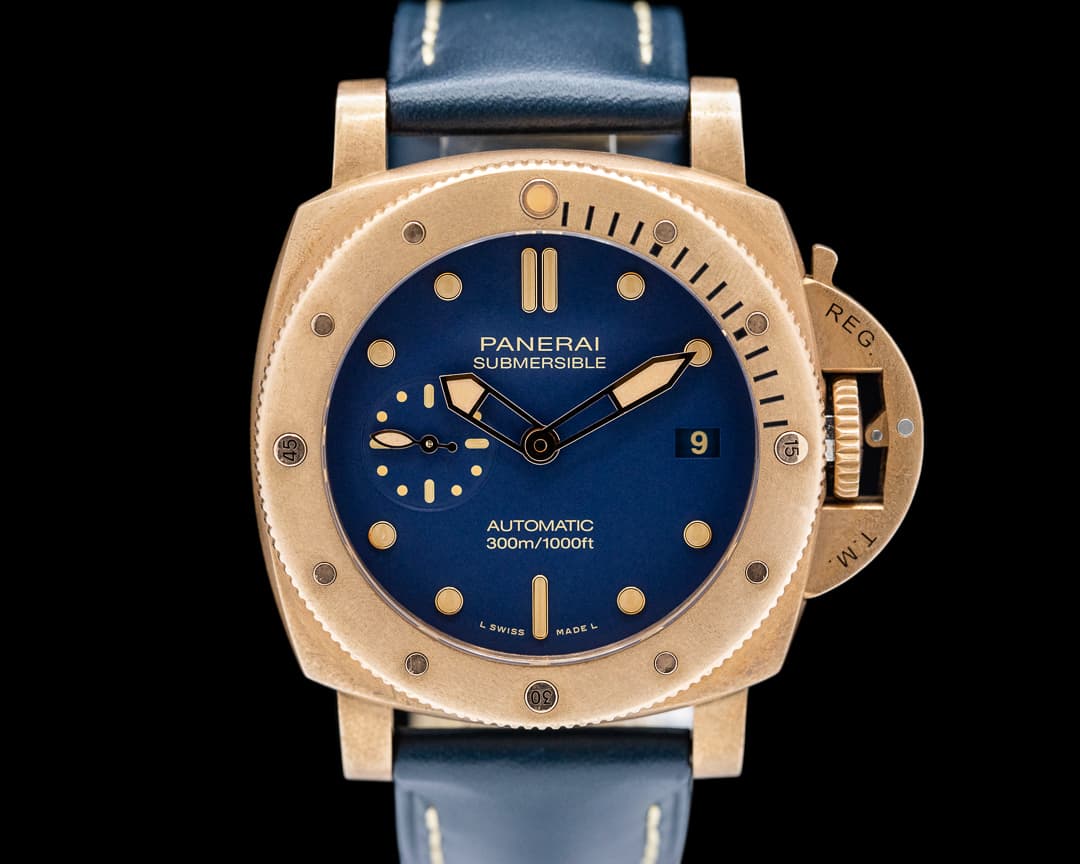 Panerai Submersible PAM01074 Bronzo Blu Abisso