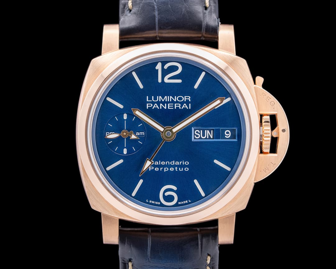 Panerai Luminor 1950 Perpetual Calendar Goldtech Blue Dial
