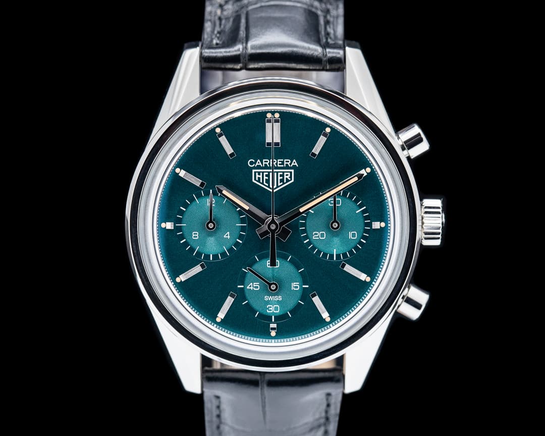Heuer Carrera Chronograph SS Green Dial LIMITED