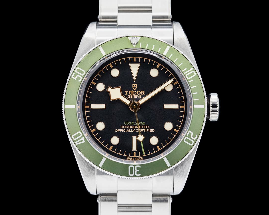 Tudor Heritage 79230G SS Black Bay Harrods Green