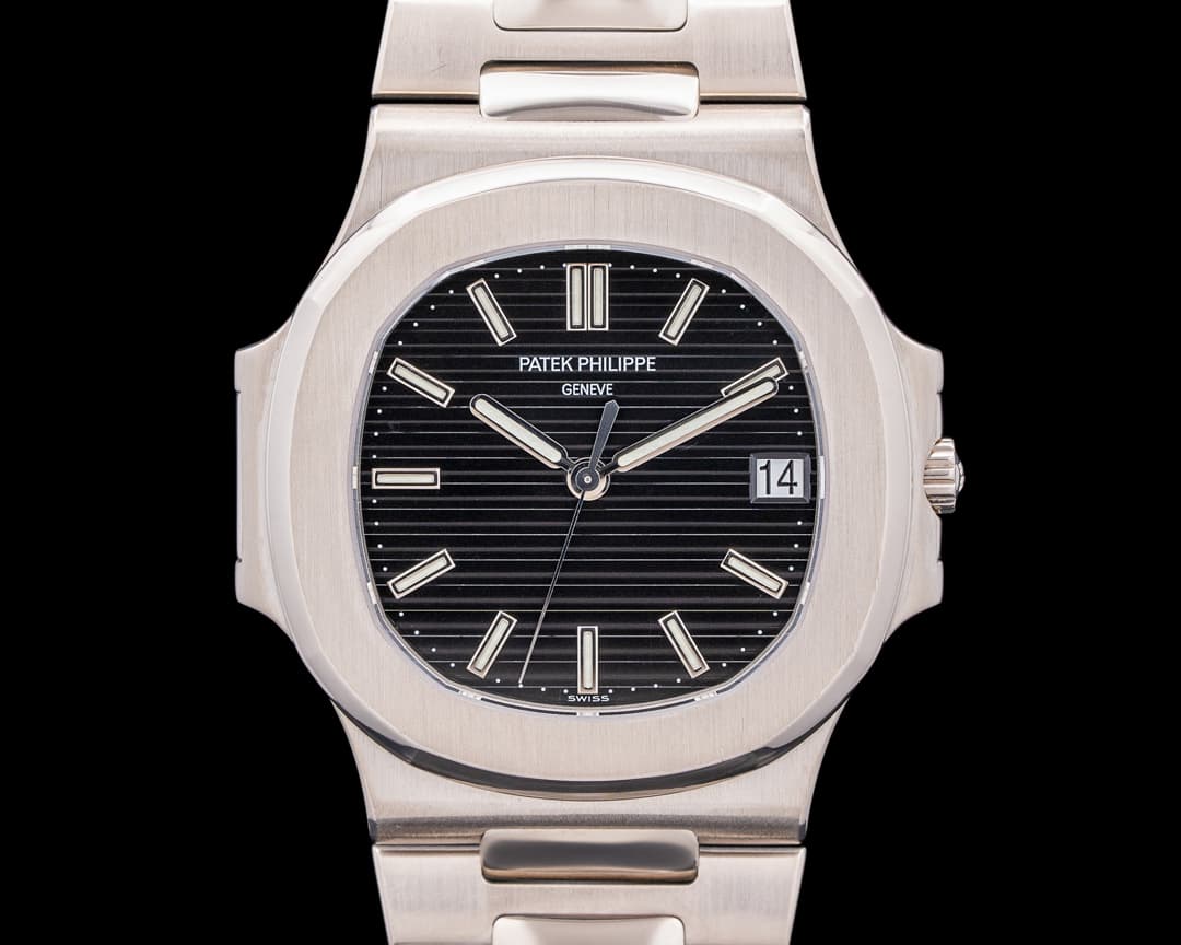 Patek Philippe Nautilus 3711 18K White Gold Black Dial RARE