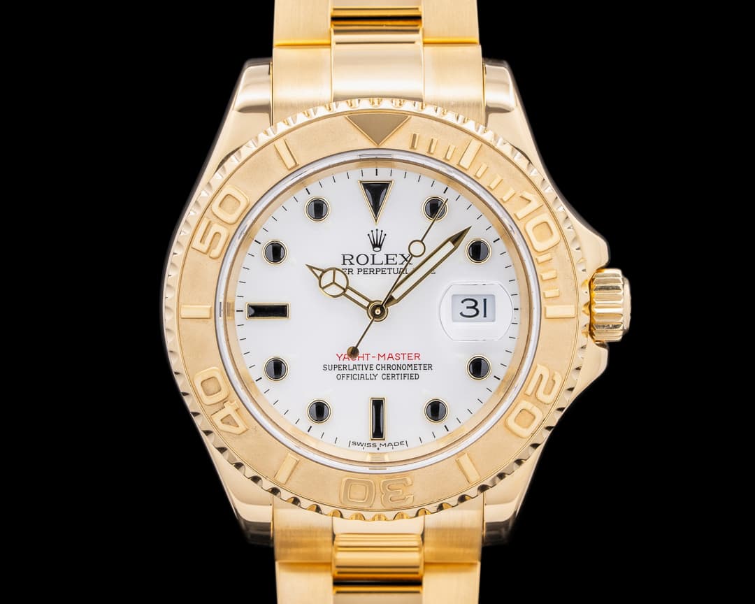 Rolex Yacht Master 18K Yellow Gold White Dial