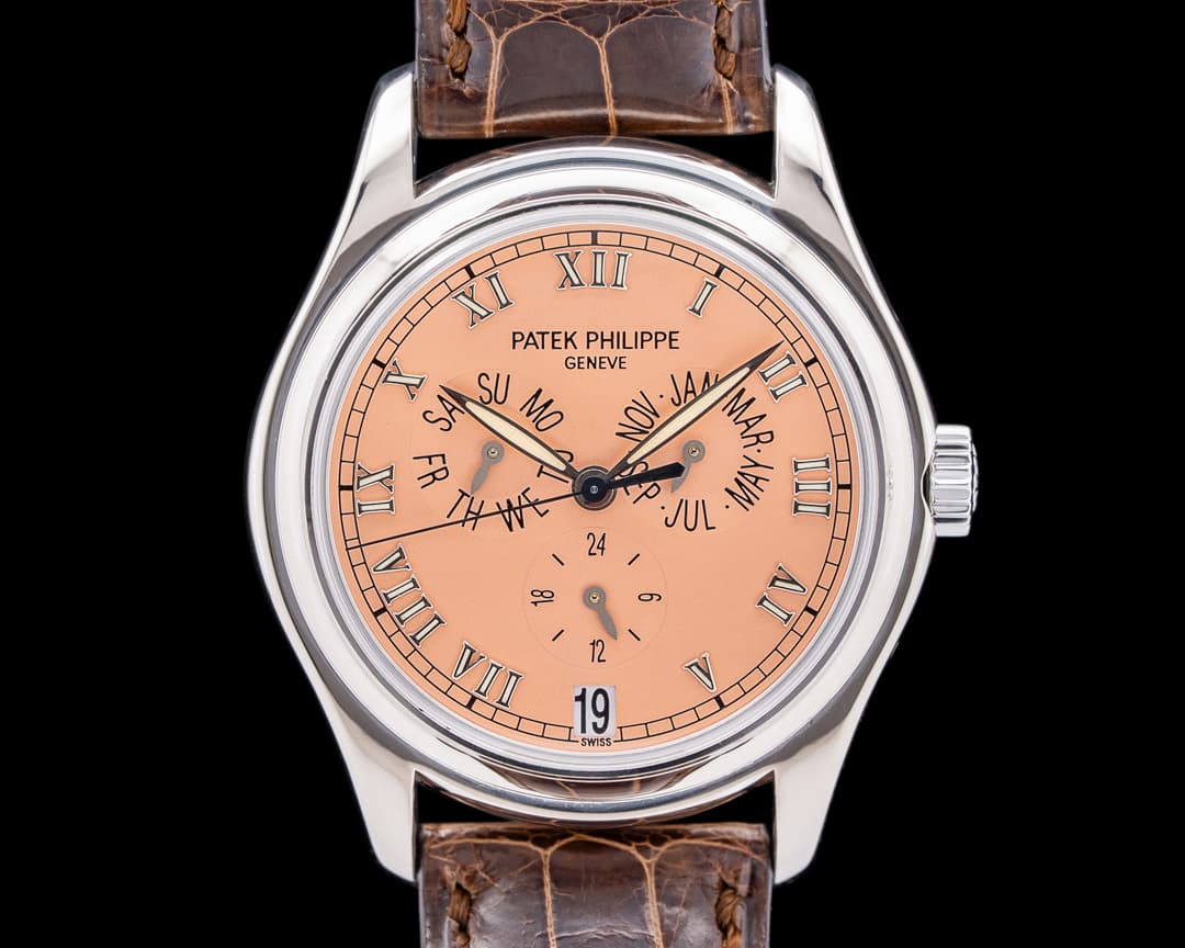 Patek Philippe Annual Calendar 5035G 18K White Gold Salmon Dial