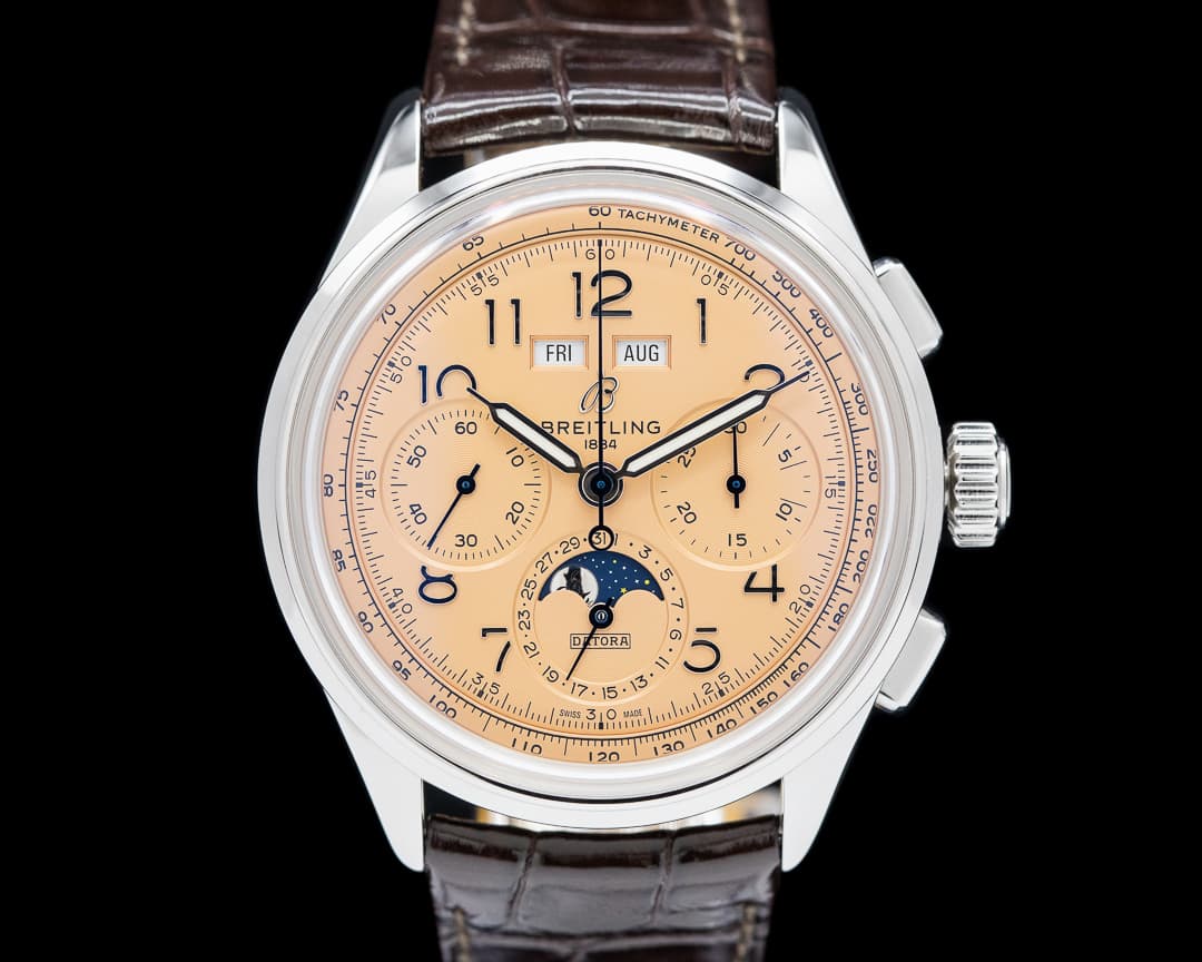 Breitling Premier B25 Datora Salmon Dial