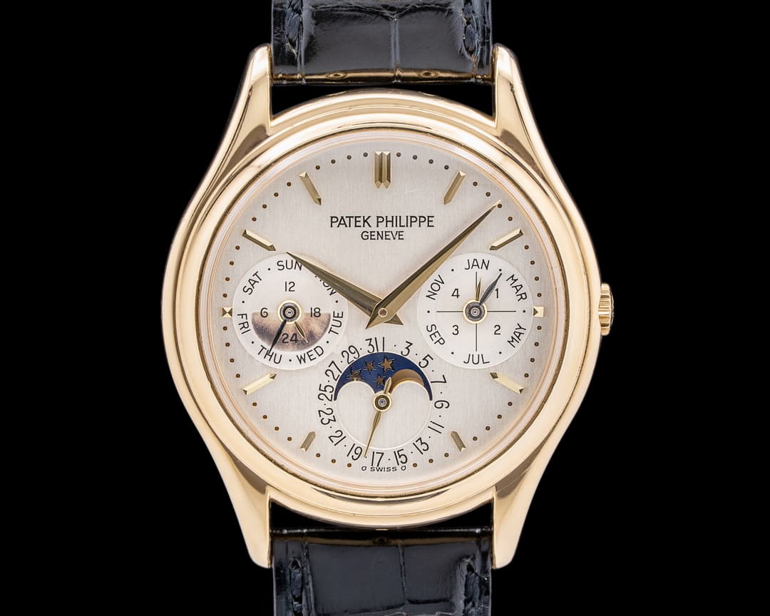 Patek Philippe Perpetual Calendar 3940J 18K Yellow Gold Silver Dial