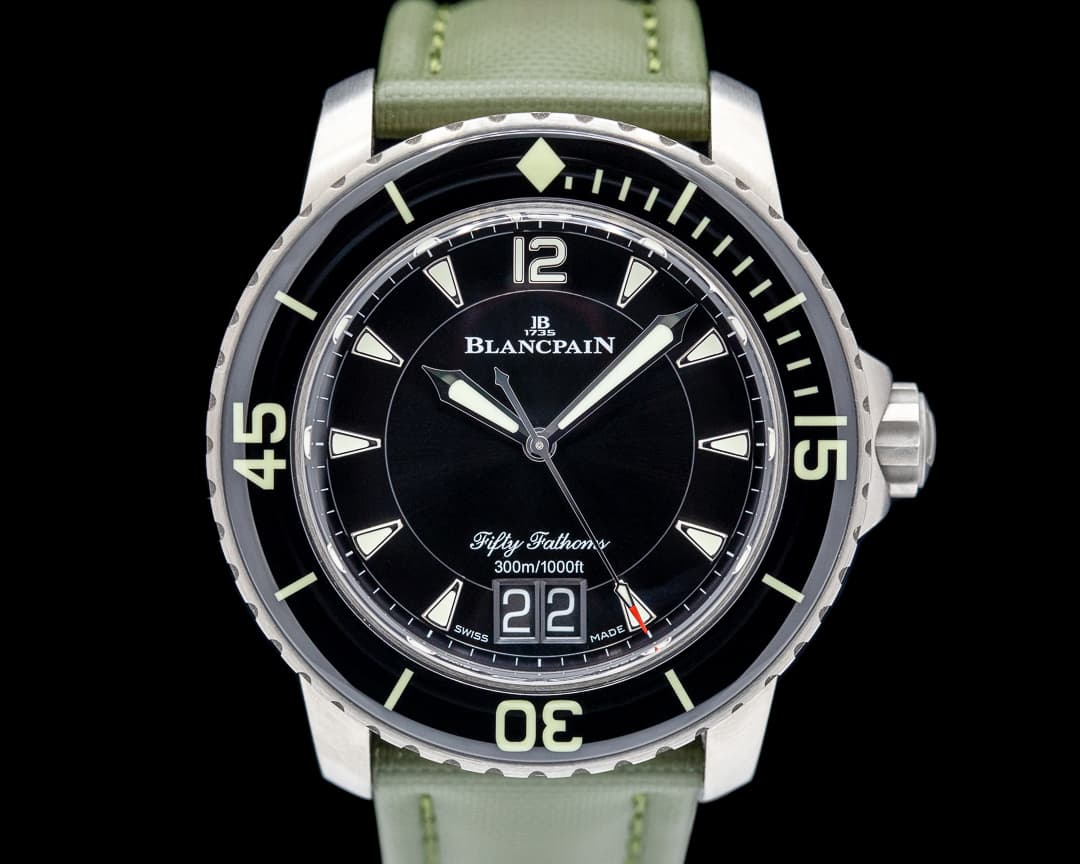 Blancpain Fifty Fathoms Grande Date Titanium Black Dial