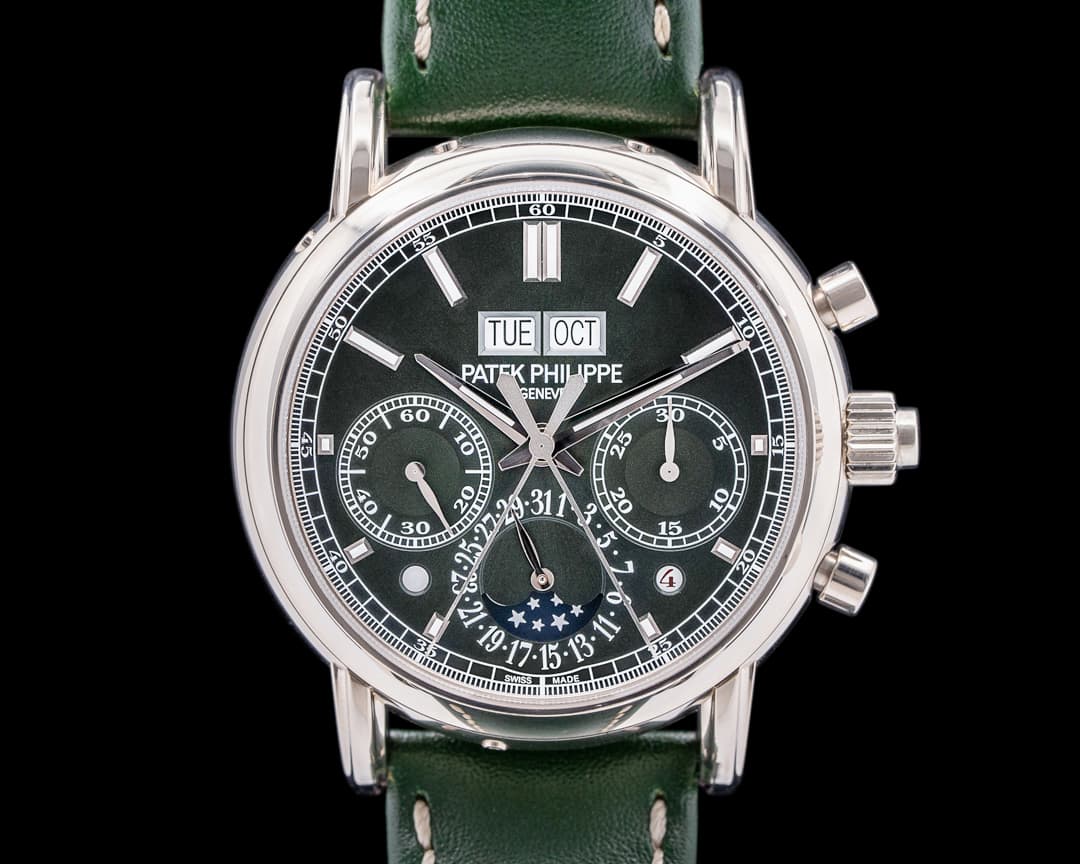 Patek Philippe 5204G Split Second Perpetual Calendar Chronograph Green Dial 2024