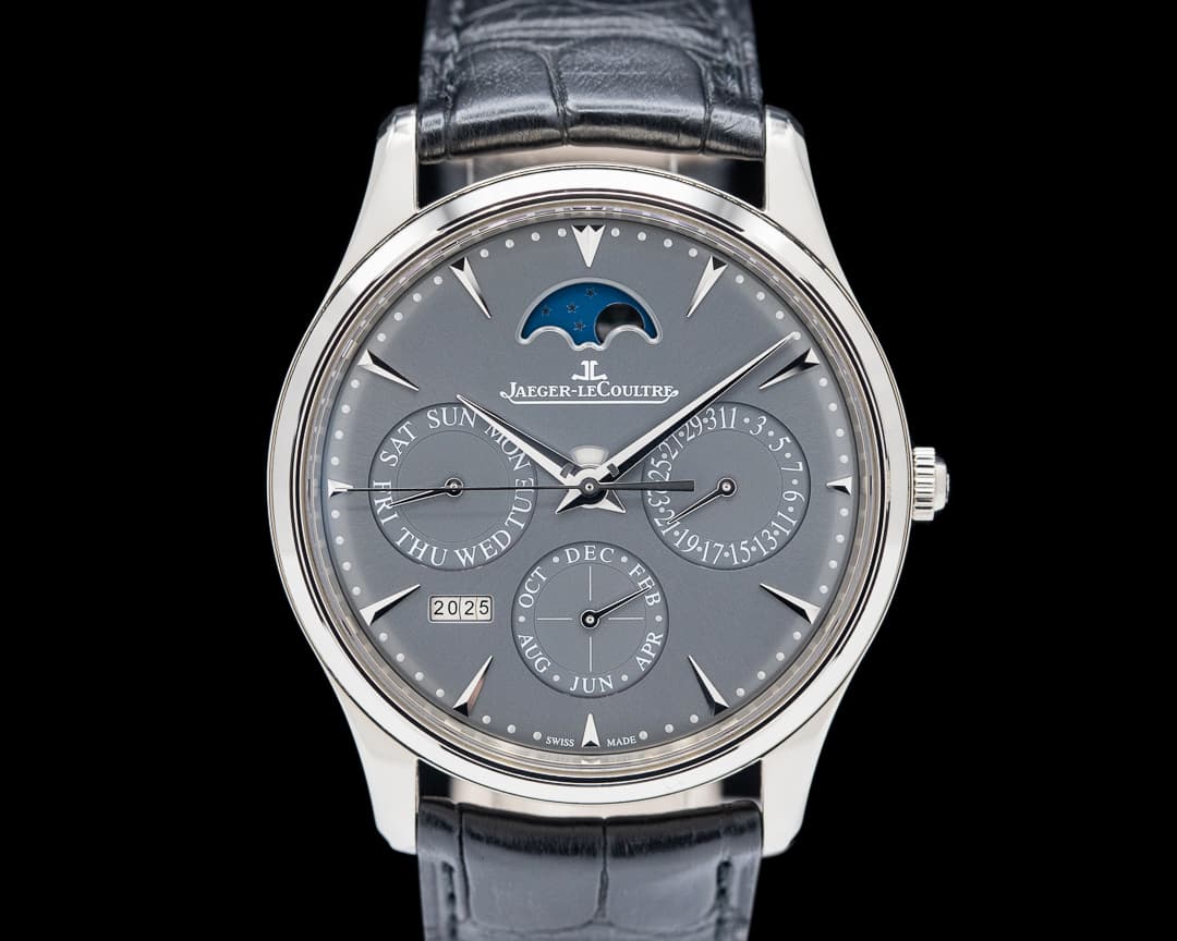 Jaeger LeCoultre Master Ultra Thin Perpetual Calendar 18k White Gold BOUTIQUE EXCLUSIVE
