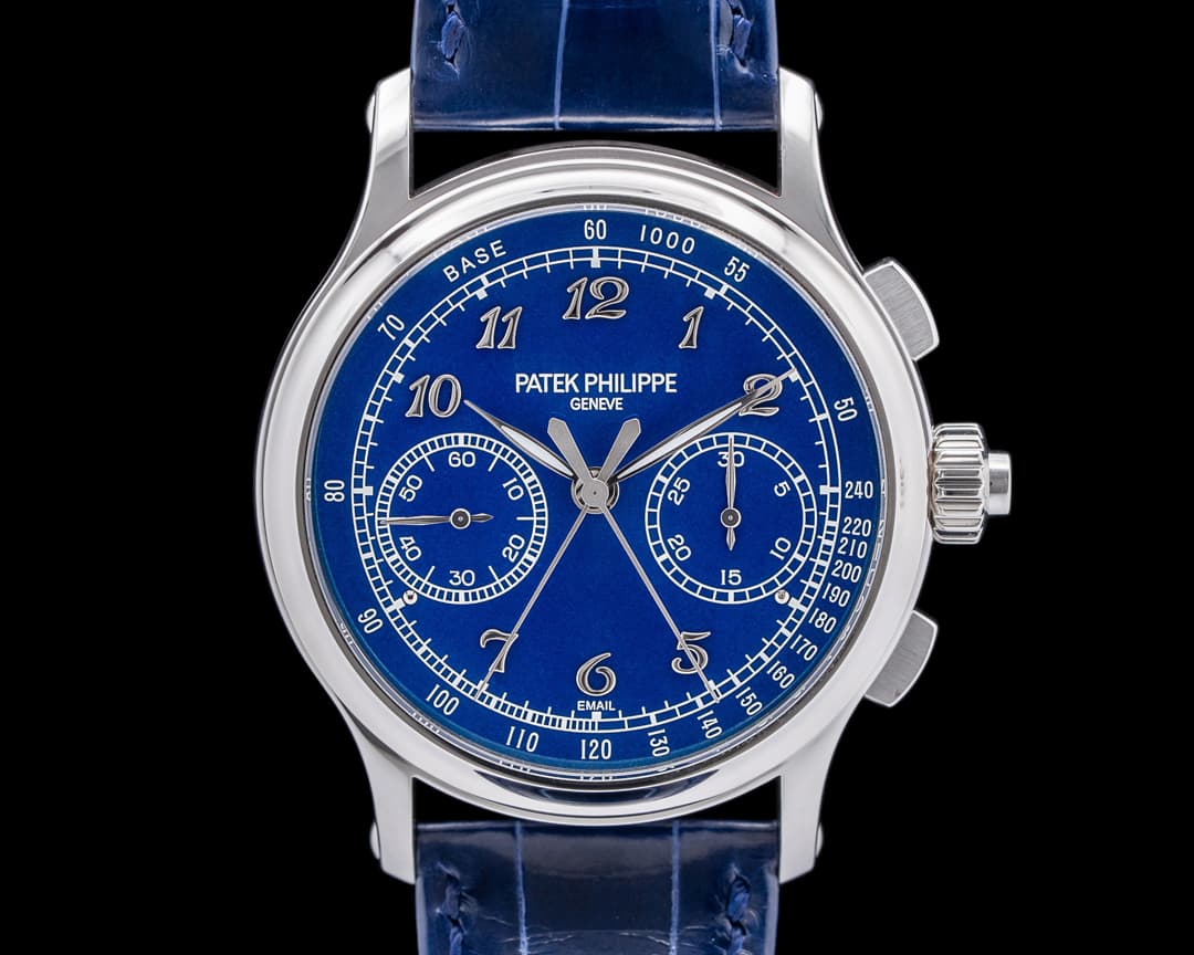 Patek Philippe Split Second 5370P Platinum Blue Enamel Dial UNWORN