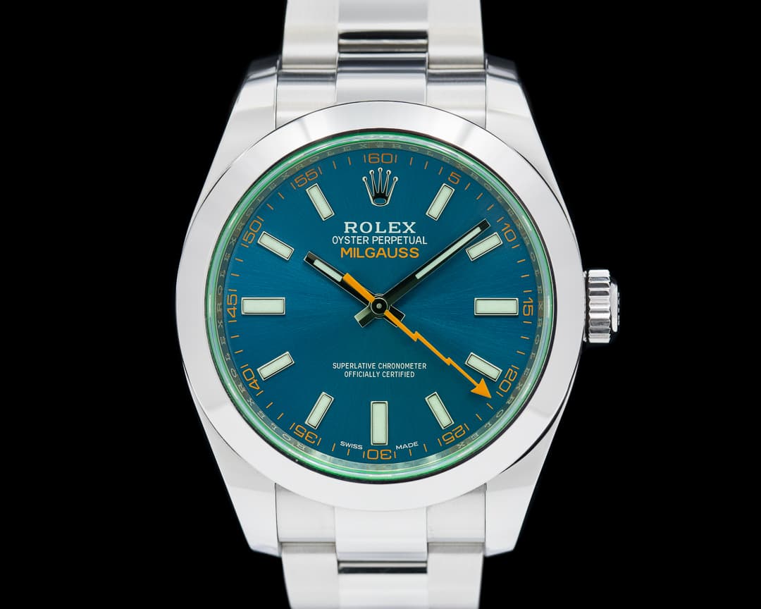 Rolex Milgauss 116400GV SS "Z-Blue" Dial