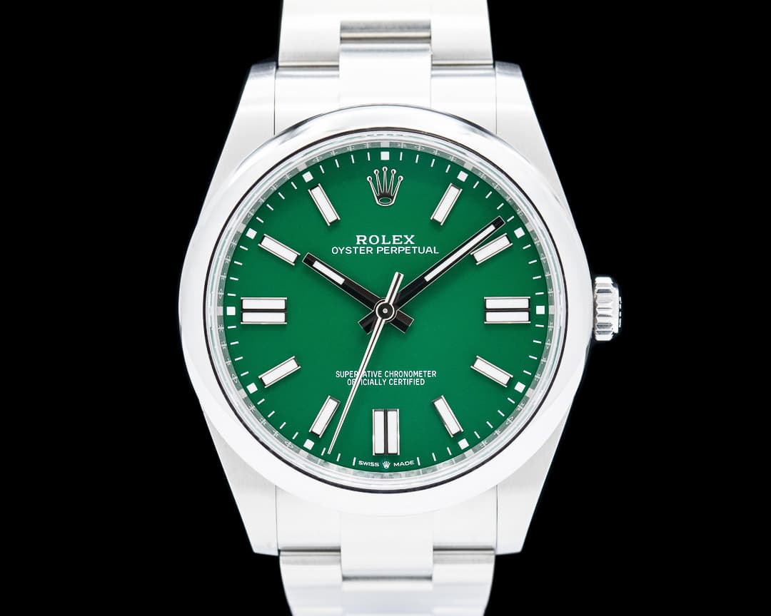 Rolex Oyster Perpetual 124300 SS Green Dial 2024