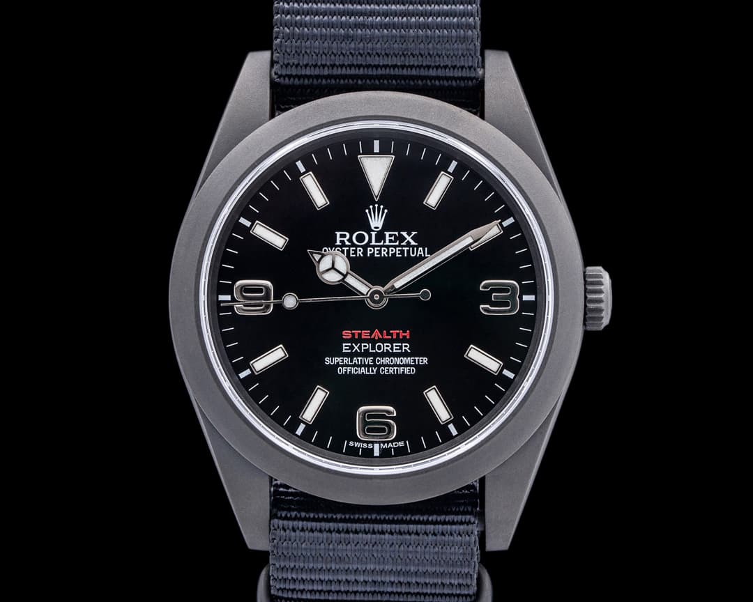 Rolex Project X Designs Explorer I "Stealth MK V" 214270 LIMITED