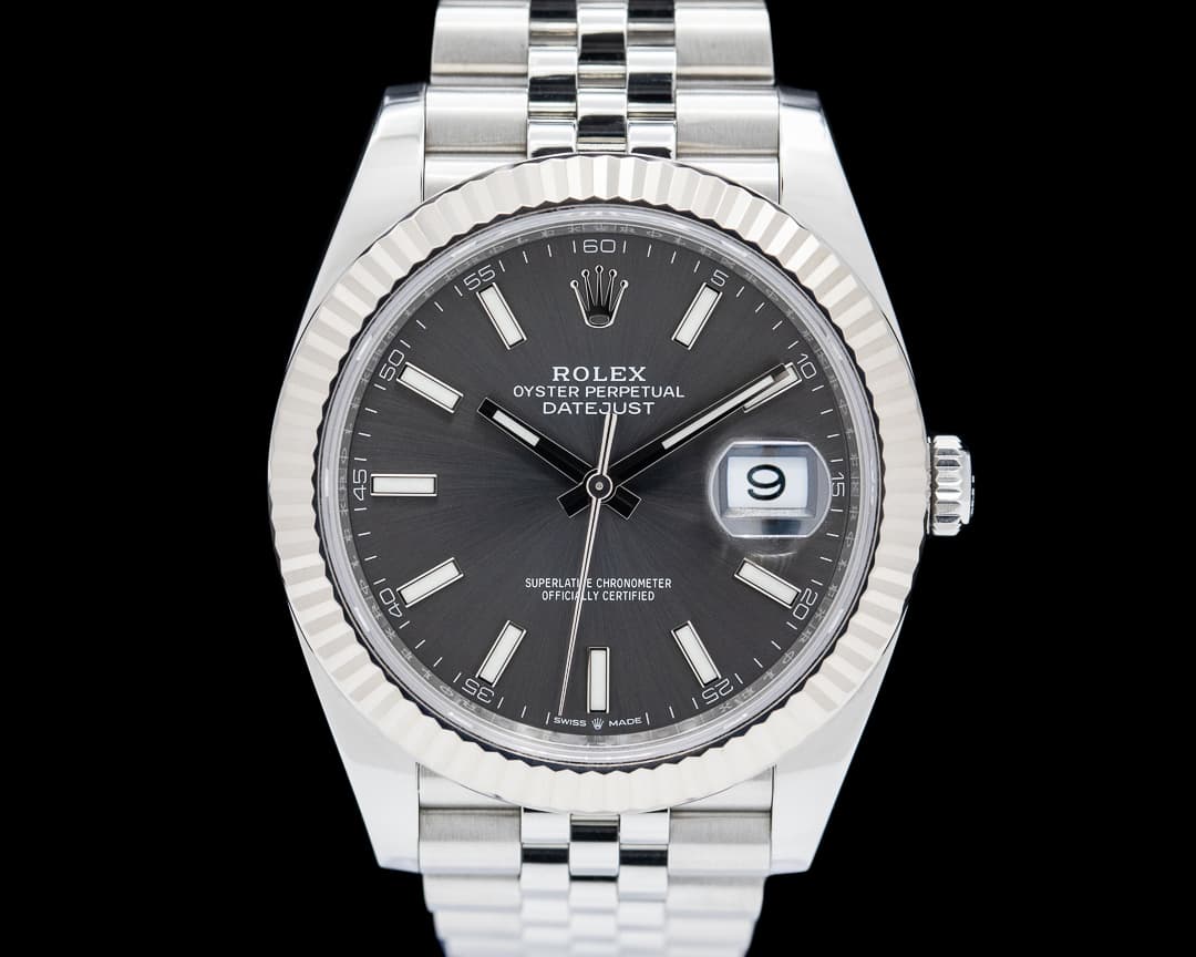 Rolex Datejust 41 SS Dark Rhodium Dial 2024