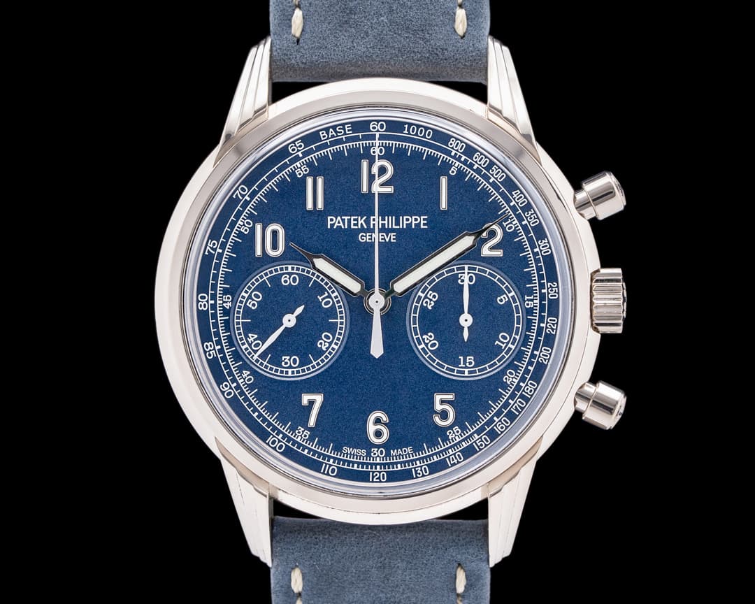Patek Philippe Chronograph 5172G 18K White Gold Blue Dial