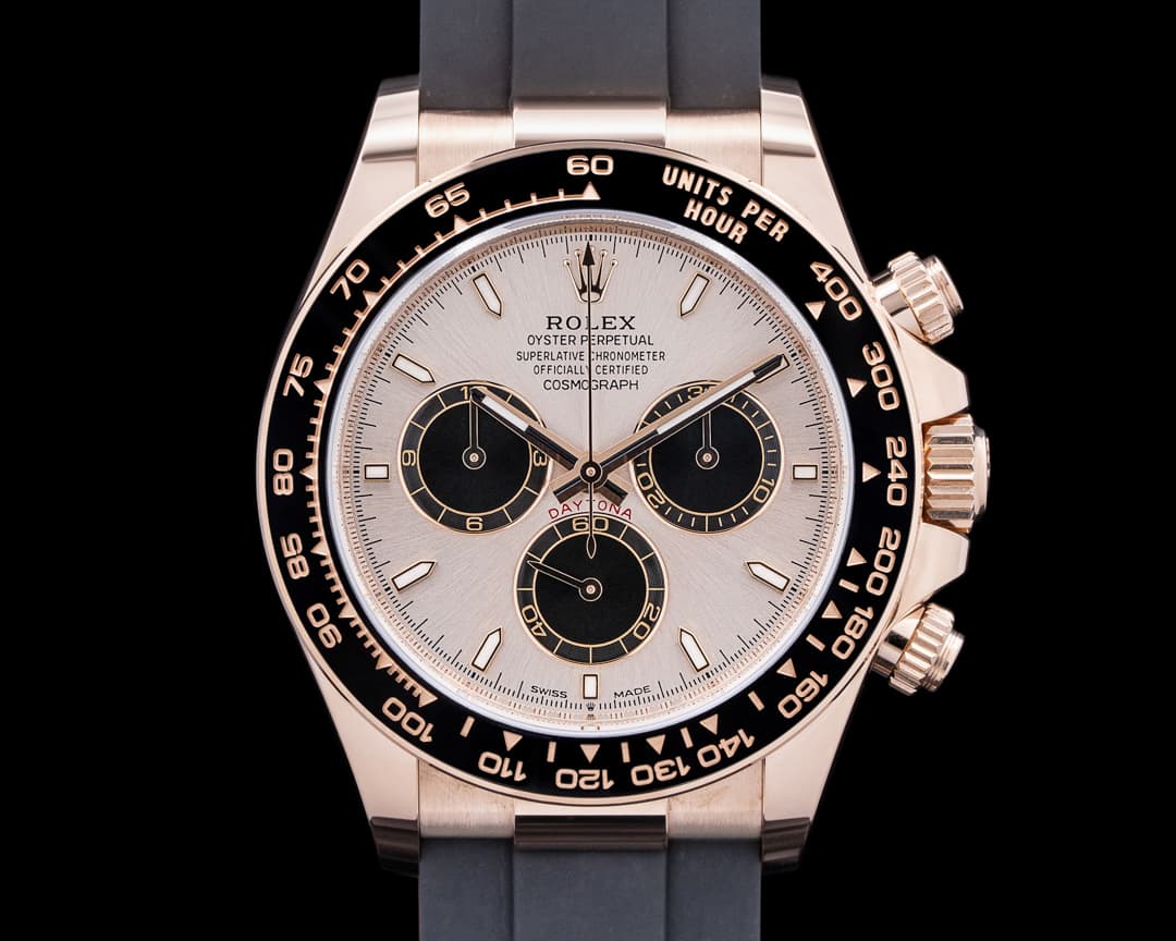 Rolex Daytona 126515 18K Rose Gold Oysterflex Black Dial 2024