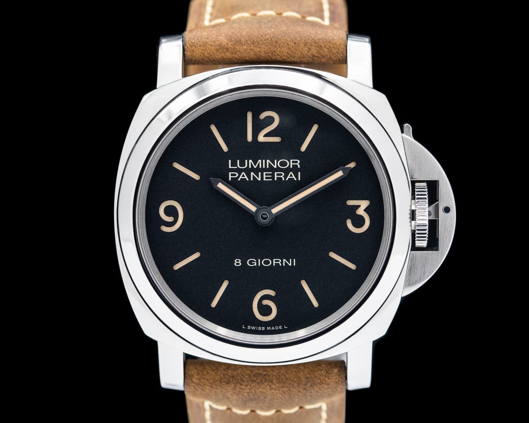 Panerai Luminor Base 8 Giorni SS Black Dial 44MM