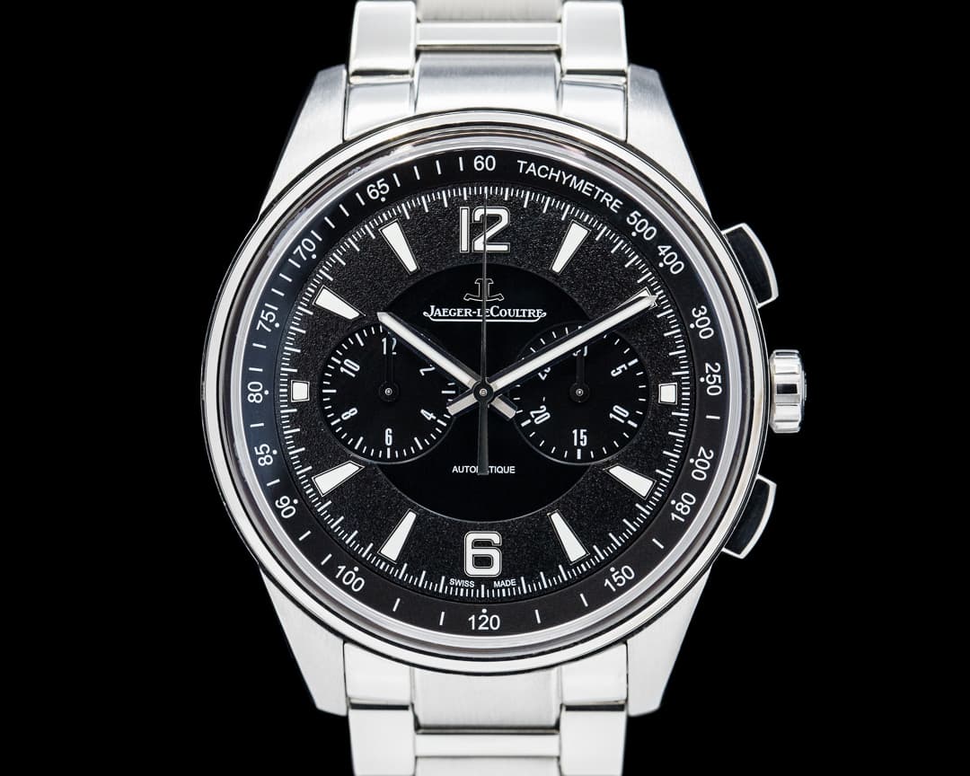 Jaeger LeCoultre Polaris Chronograph SS Black Dial