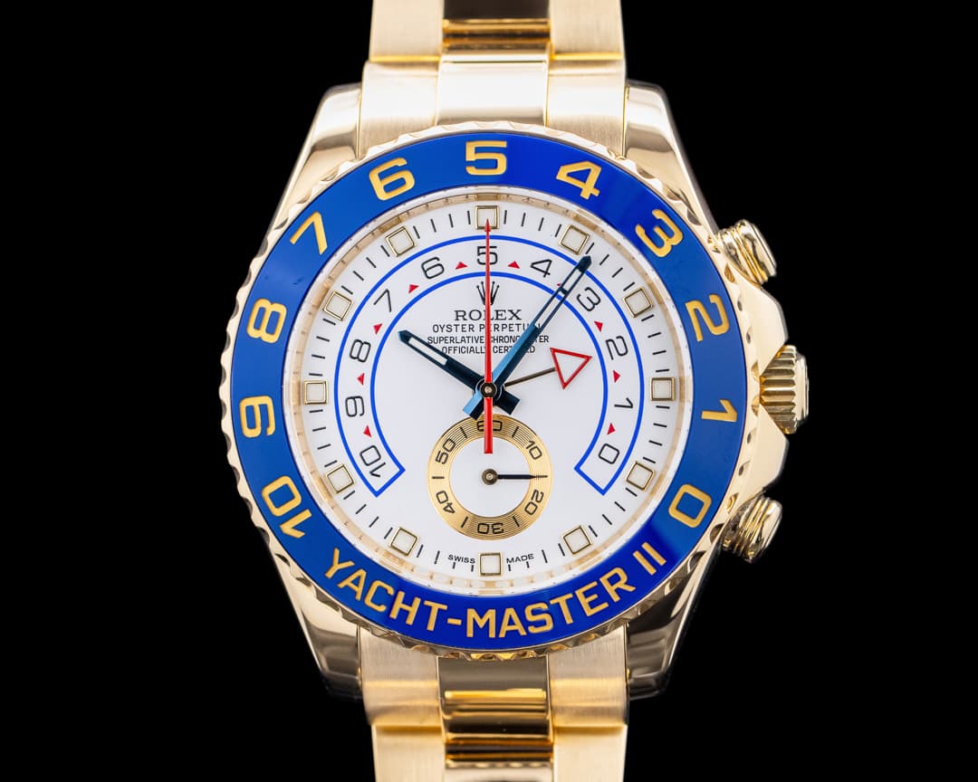 Rolex Yacht Master II 116688 18K Yellow Gold White Dial