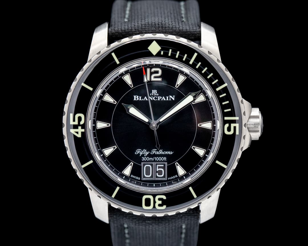 Blancpain Fifty Fathoms Grande Date / Black Dial Titanium 2024