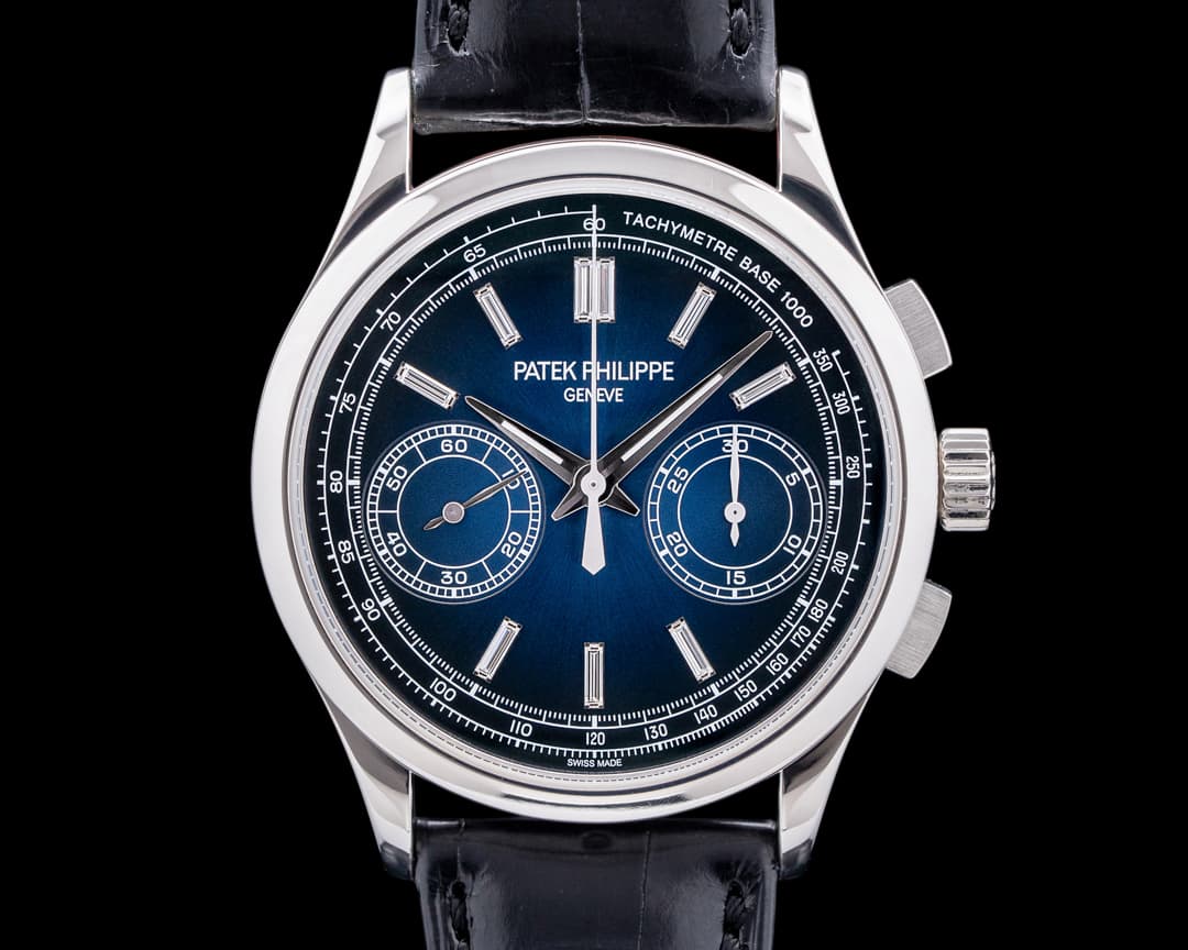 Patek Philippe Chronograph 5170P Platinum / Blue Diamond Dial