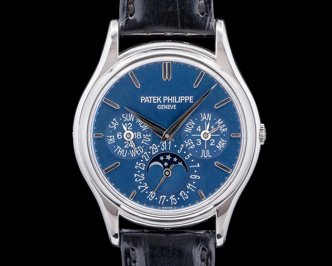 Patek Philippe 5140P Perpetual Calendar Platinum Blue Dial