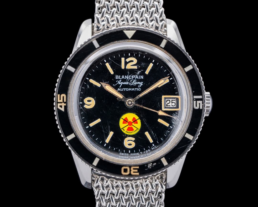 Blancpain Vintage Fifty Fathoms Aqualung NO RADIATION Circa 1960's 36MM