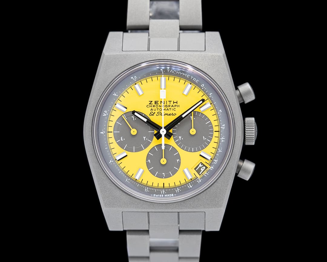 Zenith Chronomaster Revival Shadow Titanium Yellow Dial