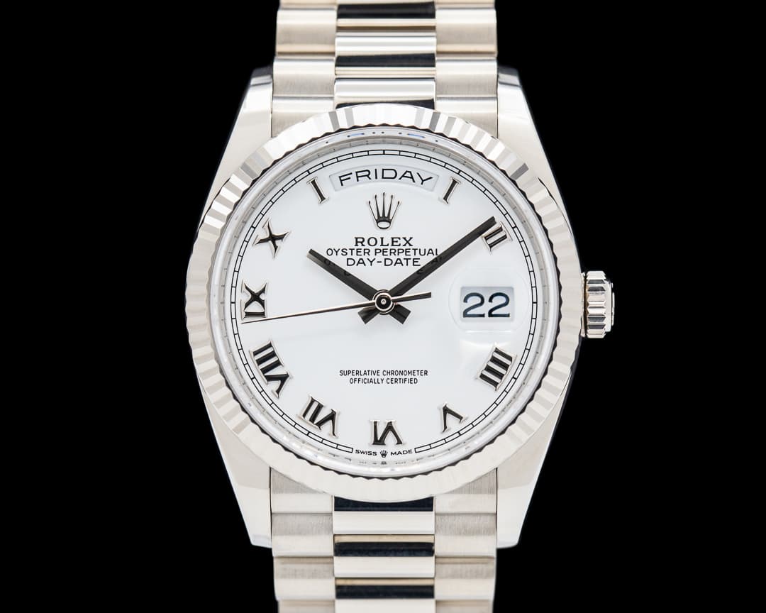 Rolex Day Date 128239 President 18K White Gold White Dial