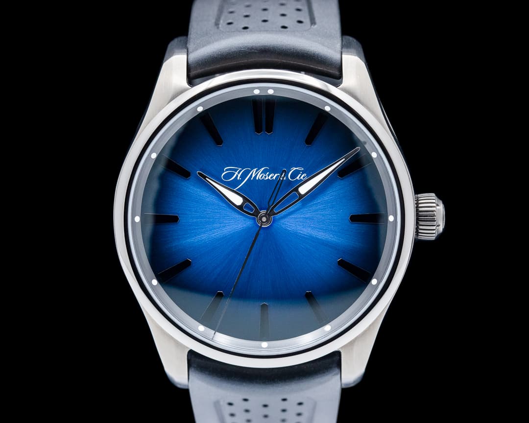 H. Moser & Cie. Pioneer Center Seconds SS Funky Blue Fume Dial