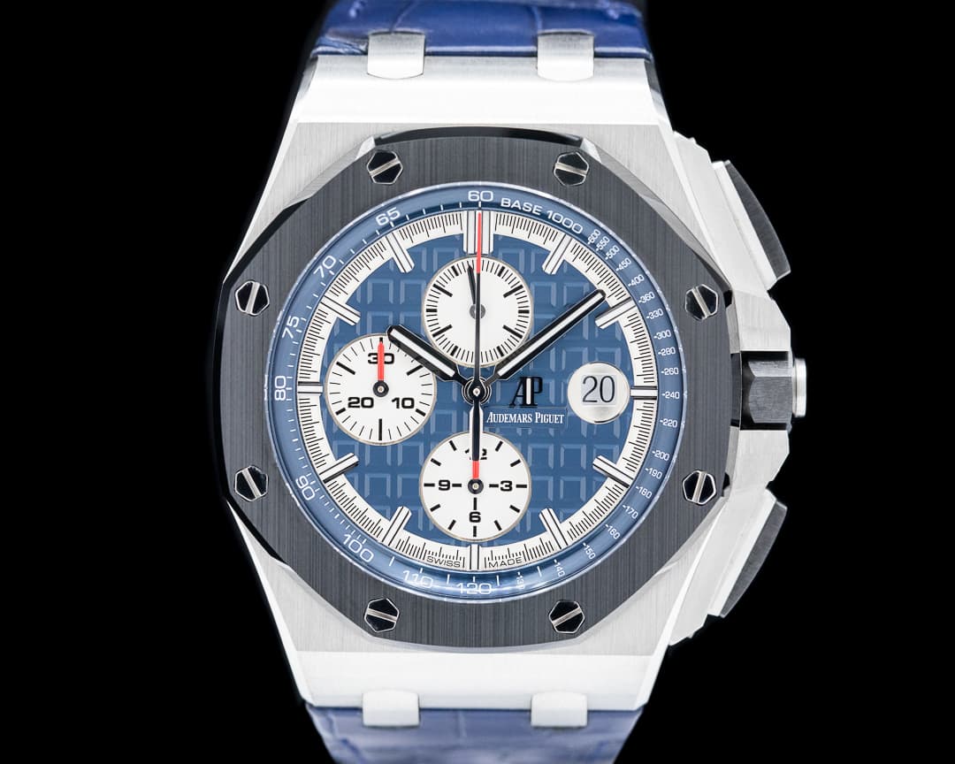 Audemars Piguet Royal Oak Offshore Chronograph Platinum Blue Dial